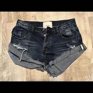 One Teaspoon Bandit Jean Shorts